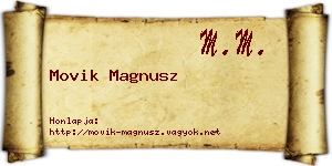 Movik Magnusz névjegykártya